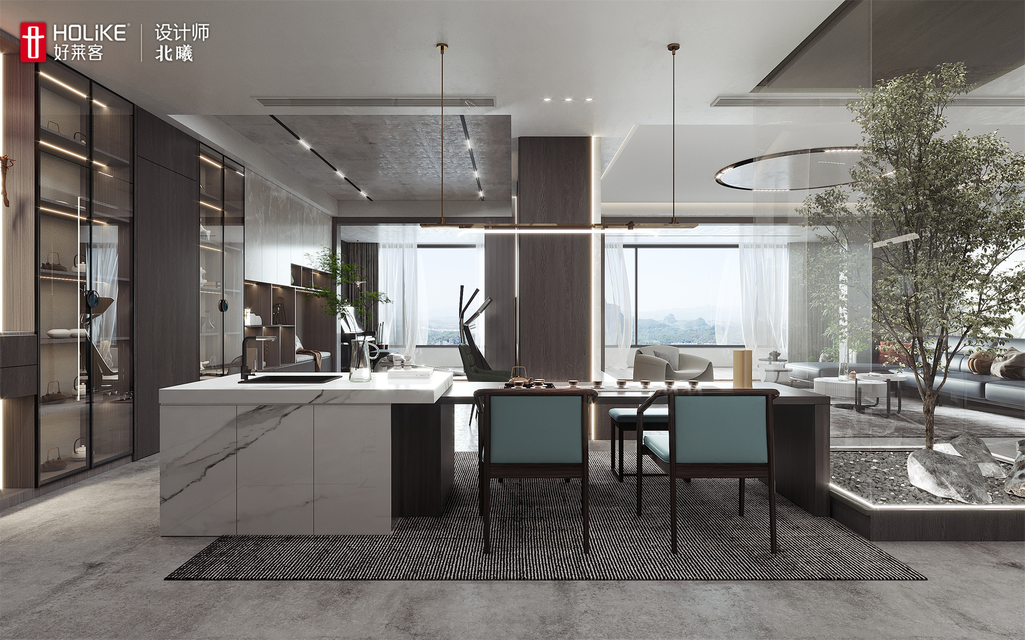 三代同堂的180㎡新中式，茶室+书房+健身房yyds~